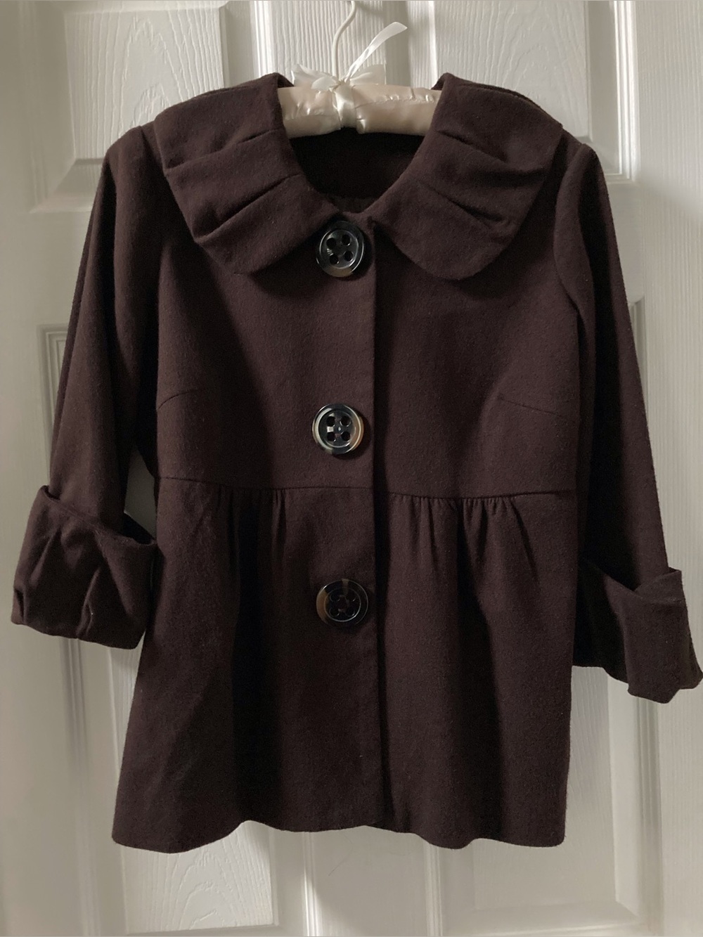 Beautiful Brown feminine wool blazer, new, never worn Size M